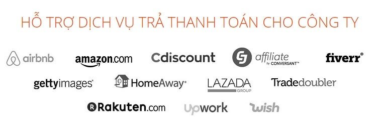 Các dịch vụ thanh toán dễ dàng qua Payoneer