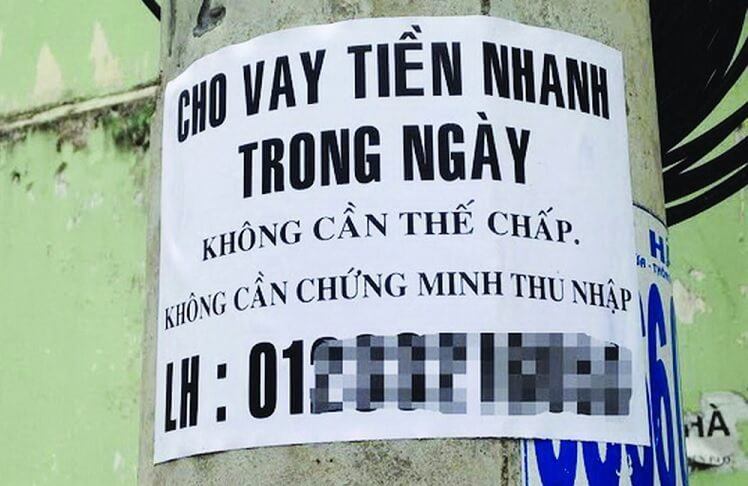 dich vu cho vay tien nhanh Dịch vụ cho vay tiền nhanh len lỏi vào mọi ngõ ngách