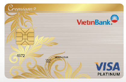 the tin dung vietinbank visa Thẻ tín dụng Vietinbank Cremium VISA