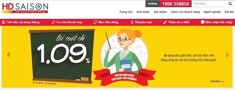 dich vu vay tieu dung HD sai son Dịch vụ vay tiêu dùng HD Saison