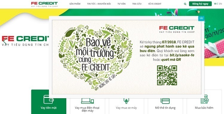 vay tieu dung tra gop fe credit FE Credit là dịch vụ vay tiêu dùng trả góp lớn nhất thị trường
