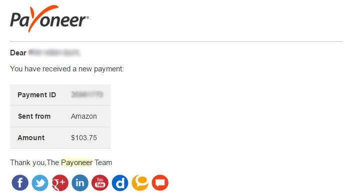 Dễ dàng nhận tiền từ Amazon với Payoneer