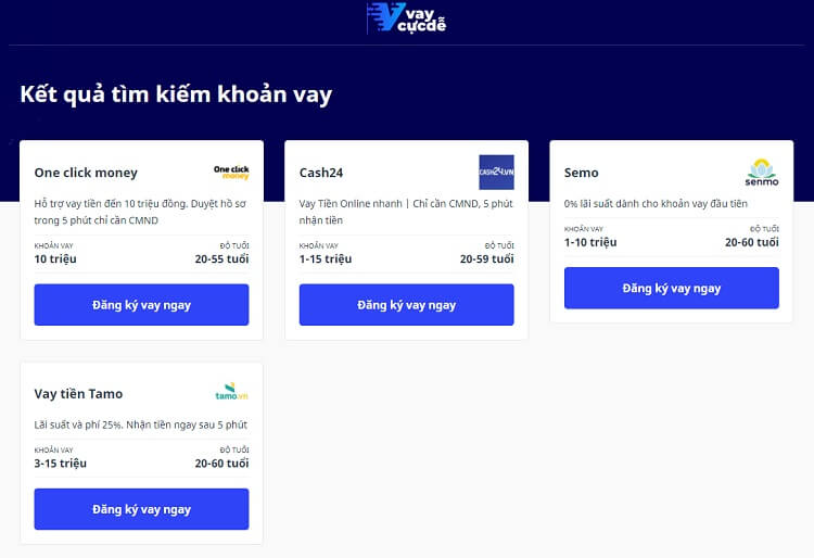 app vaycucde App vay cực dễ giúp bạn tìm kiếm và so sánh các khoản vay