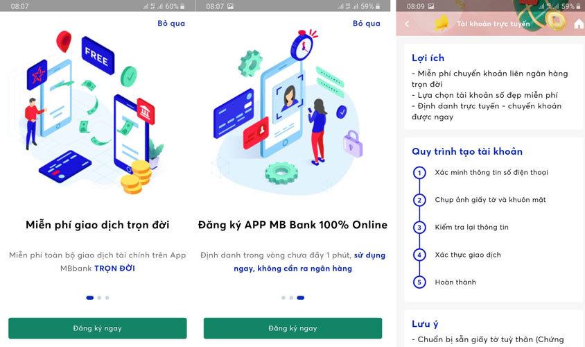 Hướng dẫn mở tài khoản ngân hàng MBBank online