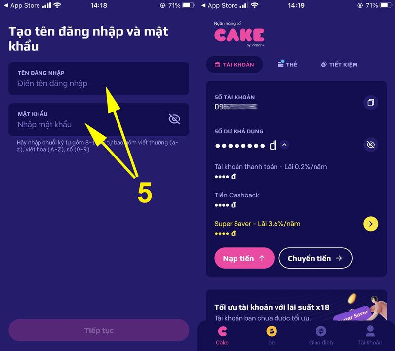 Buoc-5-mo-tai-khoan-CAKE-VPBank Tạo tài khoản và đăng nhập CAKE