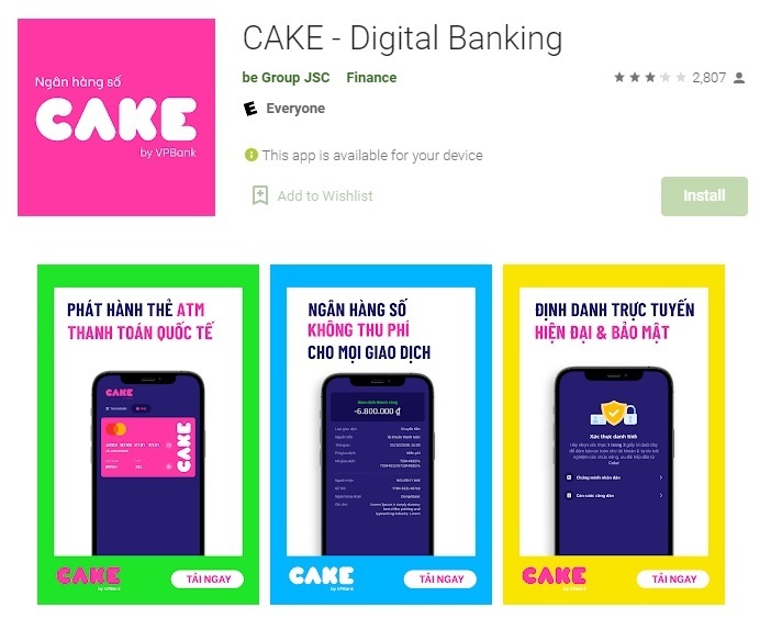 Tải App CAKE by VPBank