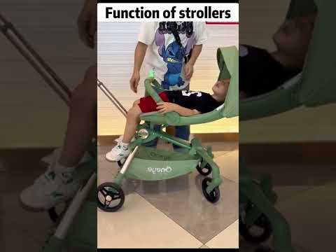 Small children of this age can use this stroller. #kids #babystroller #light #momtok  #wagonstoller