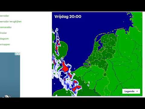 Buienradar 48 uur vooruit: Zo gaat (waarschijnlijk) het noodweer over Nederland! 28 en 27 juli 2018!