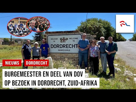 Burgemeester Wouter Kolff over reis naar Dordrecht, Zuid-Afrika