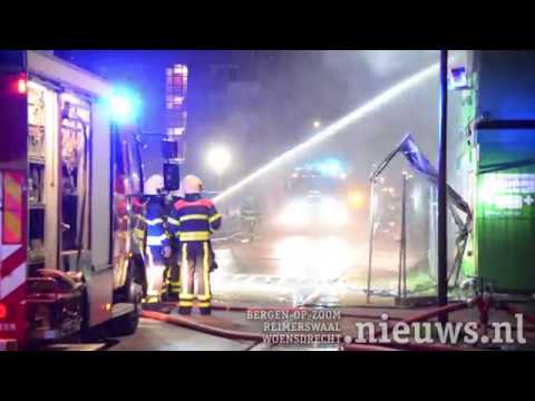 Brand Burgemeester Blomlaan Bergen op Zoom 7-12-2017 Brand Burgemeester Blomlaan Bergen op Zoom 7-12-2017
