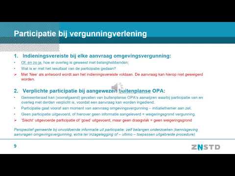 Omgevingscarré Omgevingswet - Presentatie Omgevingsvergunning VTH