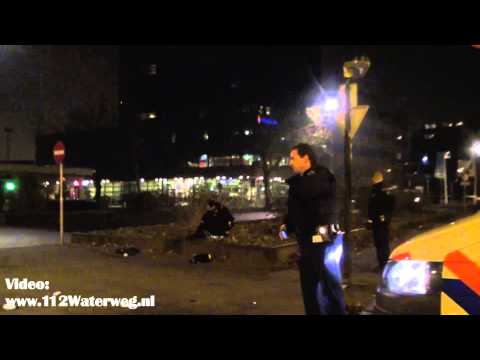 Politie schiet verdachte in been | Burgemeester van Lierplein, Vlaardingen | 12-12-2013