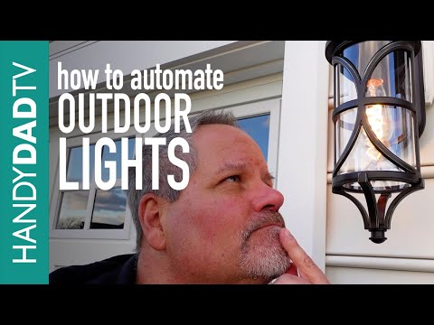 Automated Outdoor Lighting - dusk to dawn, or scheduled