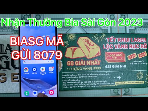 Cách nhận thưởng bia Sài Gòn 2023 - Cách Nhắn Tin Trúng Thưởng Bia Sài Gòn LAGGER