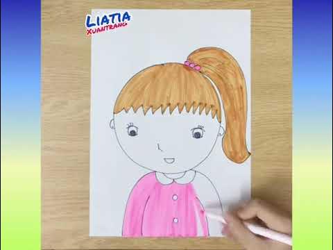 Vẽ Chân Dung Bé Gái Bé Trai Đơn Giản | How To Draw Portraits Of Girl And  Boy Easy | Vẽ Chân Dung - Youtube