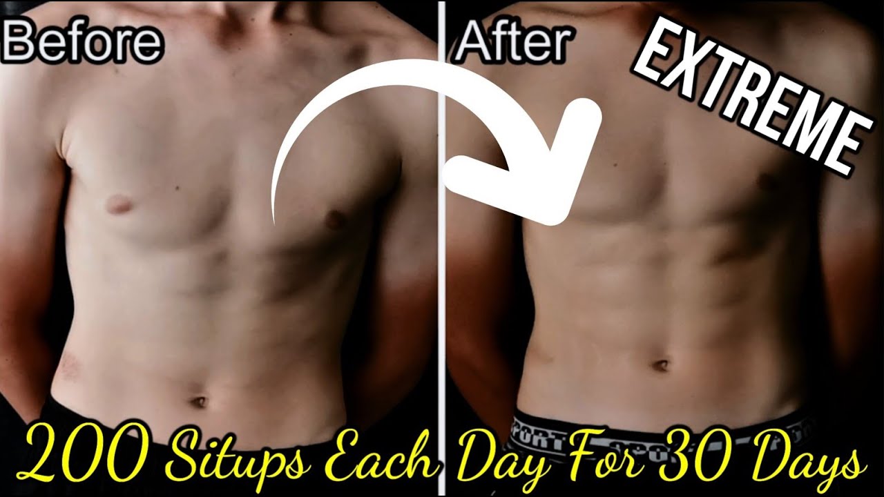 200 Situps Each Day For 30 Days (Extreme) (Six Pack?!?!?) - Youtube