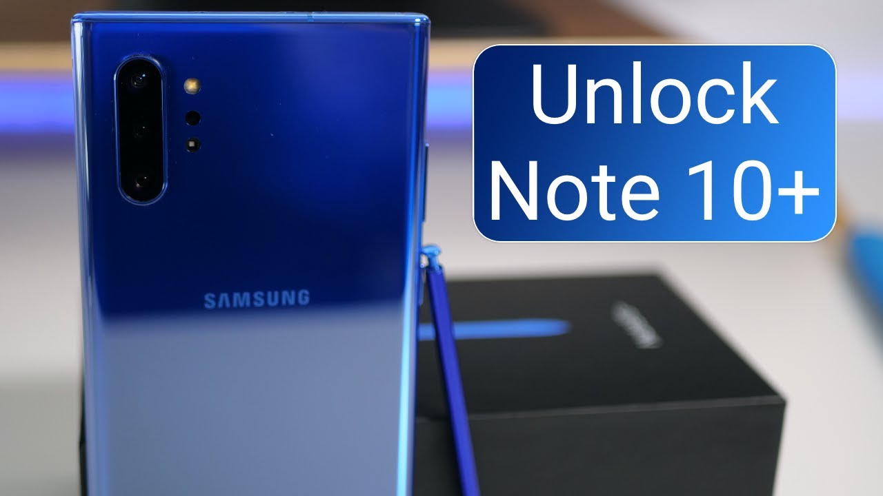 How To Unlock Samsung Galaxy Note 10 Plus - Youtube