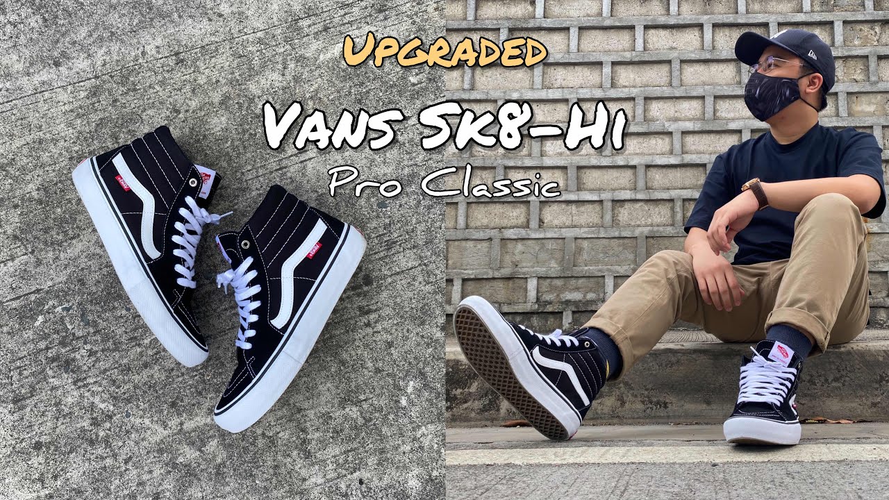 Sneaker Review | On Feet | Vans Skate Hi Pro Classic 'Black & White' | Pop  Cush - Youtube