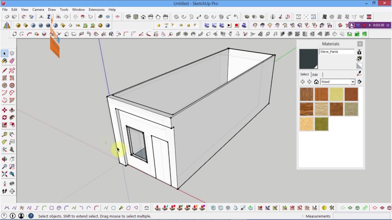 Hướng Dẫn Vẽ 3D Trên Máy Tính Vẽ Cửa Sổ Bằng Sketchup, How To Draw A 3D  Window In Sketchup - Youtube