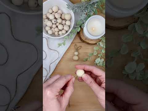 Wooden Bead Bunnies DIY