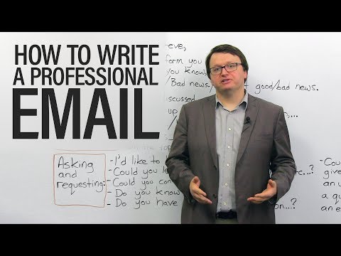 How to write professional emails in English