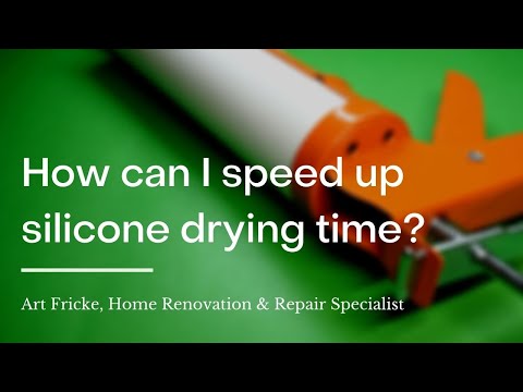 How can I speed up silicone drying time?