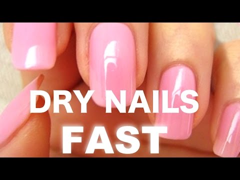 How to dry your nails FAST!!! (1 minute)