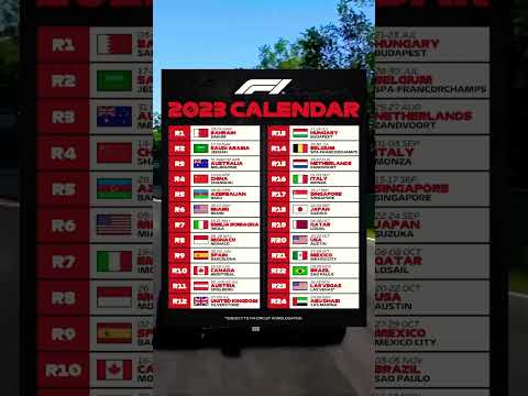 2023 F1 Schedule Revealed!