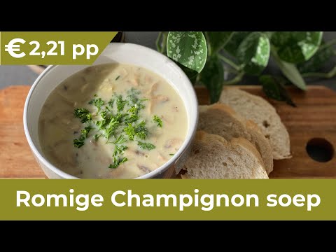 heerlijke romige champignon soep - Donnie Dinsdag