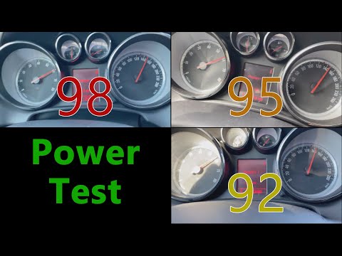92 vs 95 vs 98 octane POWER TEST