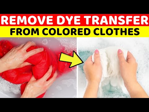 How to Remove Dye Transfer Stains From Colored & White Clothes With Home Remedies