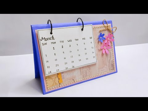 DIY Calendar 2020 | How To Make Cute Desk Calendar For New Year