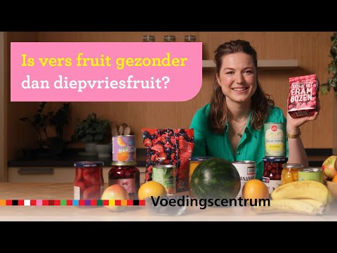 Is vers fruit gezonder dan diepvriesfruit of fruit uit pot of blik?
