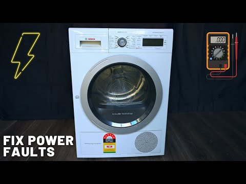 How to Fix  Bosch Dryer No Power Fault  Repair