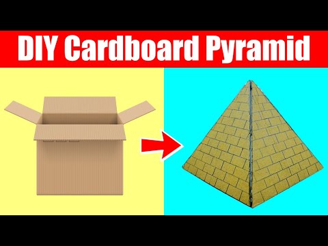 How to Make Pyramid from Cardboard | DIY Pyramid